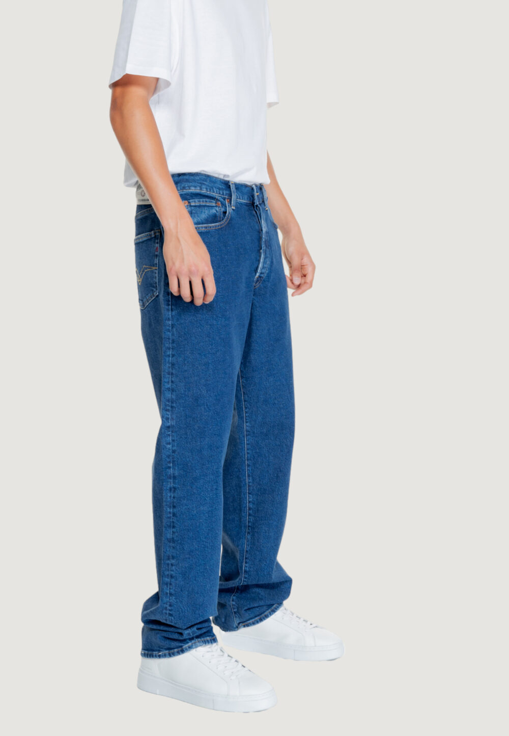 Pantaloni Replay 13 OZ Denim scuro - Foto 4