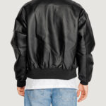 Piumino Calvin Klein Jeans FAUX LEATHER BOMBER Nero - Foto 5