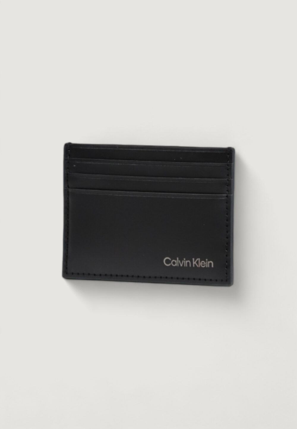 Portacarte Calvin Klein CK SMOOTH 6CC Nero - Foto 3