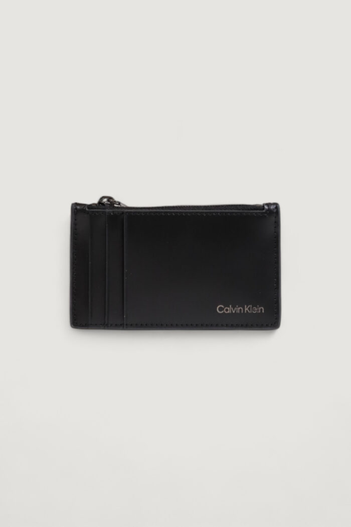 Portacarte Calvin Klein CK SMOOTH N/S Nero