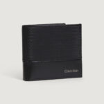 Portafoglio con portamonete Calvin Klein CK REMOTE BIFOLD 5CC W/COIN Nero - Foto 3