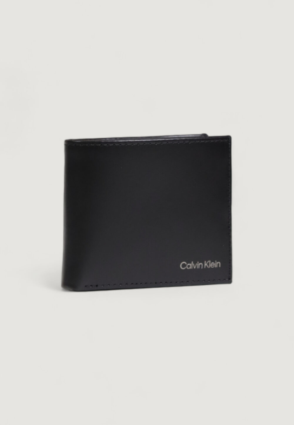 Portafoglio con portamonete Calvin Klein CK SMOOTH BIFOLD 5CC W/COIN Nero - Foto 3
