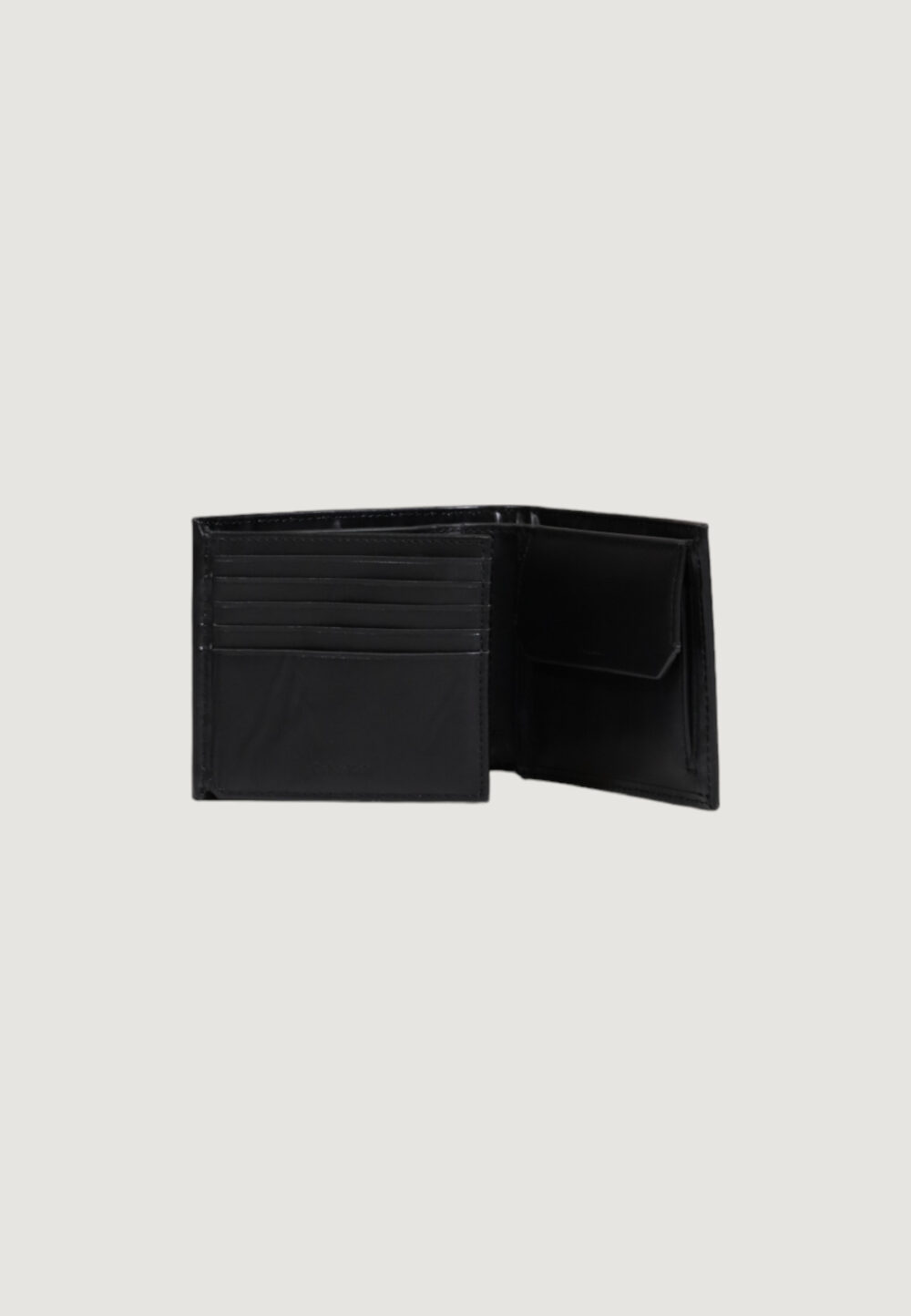Portafoglio con portamonete Calvin Klein CK SMOOTH TRIFOLD 10CC W/COIN Nero - Foto 3