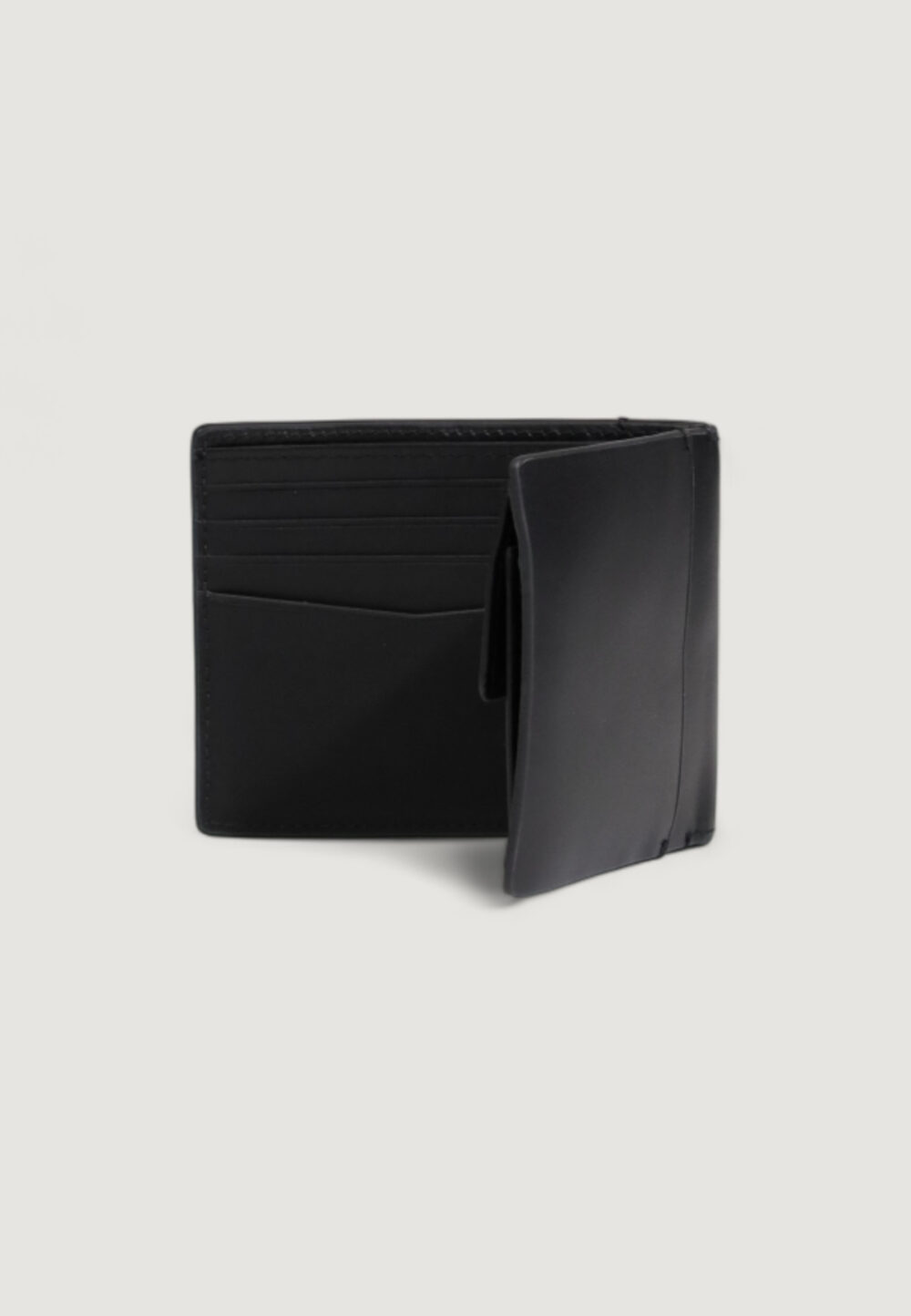 Portafoglio con portamonete Calvin Klein LOGO PRINT BIFOLD W/COIN Nero - Foto 2