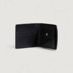 Portafoglio con portamonete Calvin Klein LOGO PRINT BIFOLD W/COIN Nero - Foto 4
