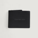 Portafoglio senza portamonete Calvin Klein LOGO PRINT BIFOLD ID Nero - Foto 1