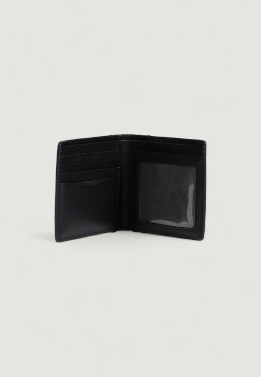 Portafoglio senza portamonete Calvin Klein LOGO PRINT BIFOLD ID Nero - Foto 4