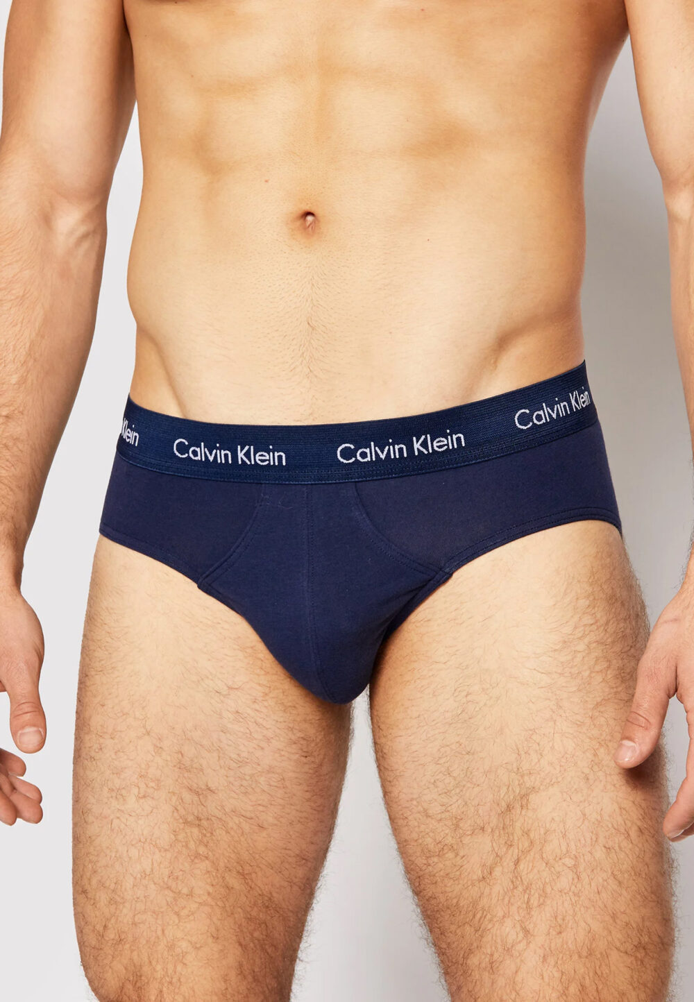 Slip Calvin Klein Underwear 3 Hip Brief Azzurro - Foto 2