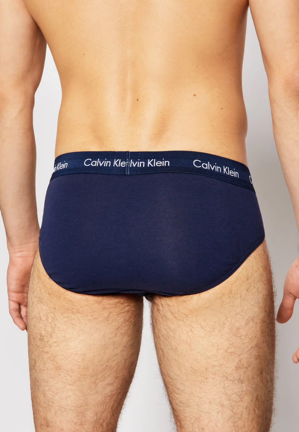 Slip Calvin Klein Underwear 3 Hip Brief Azzurro - Foto 3