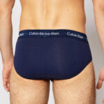 Slip Calvin Klein Underwear 3 Hip Brief Azzurro - Foto 3