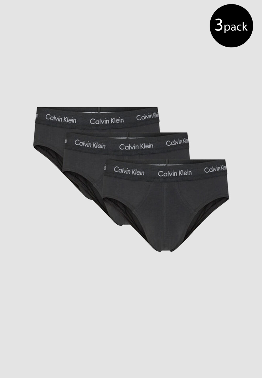 Slip Calvin Klein Underwear 3P HIP BRIEF Nero - Foto 1