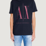 T-shirt Armani Exchange LOGO RED Bordeaux - Foto 1
