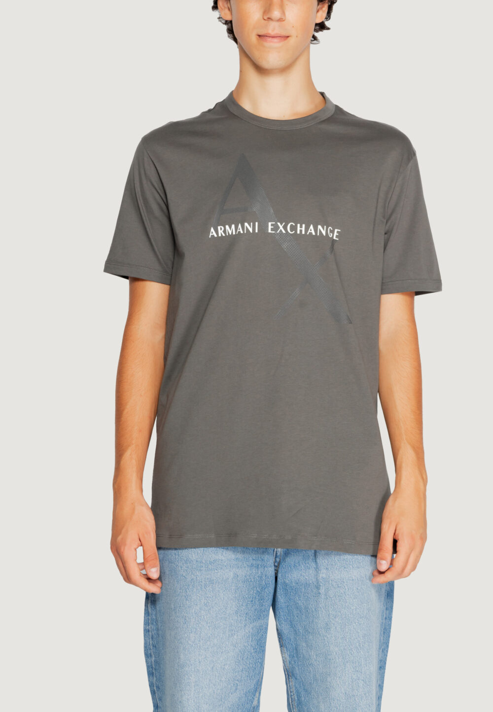 T-shirt Armani Exchange JERSEY COLOR Grigio - Foto 1