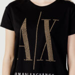 T-shirt Armani Exchange  Nero - Oro - Foto 2