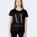 T-shirt Armani Exchange  Nero - Oro - Foto 4