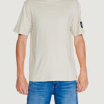 T-shirt Calvin Klein Jeans BADGE REGULAR TEE Beige - Foto 1