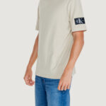 T-shirt Calvin Klein Jeans BADGE REGULAR TEE Beige - Foto 3