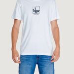 T-shirt Calvin Klein Jeans GRID BOX TEE Bianco - Foto 1