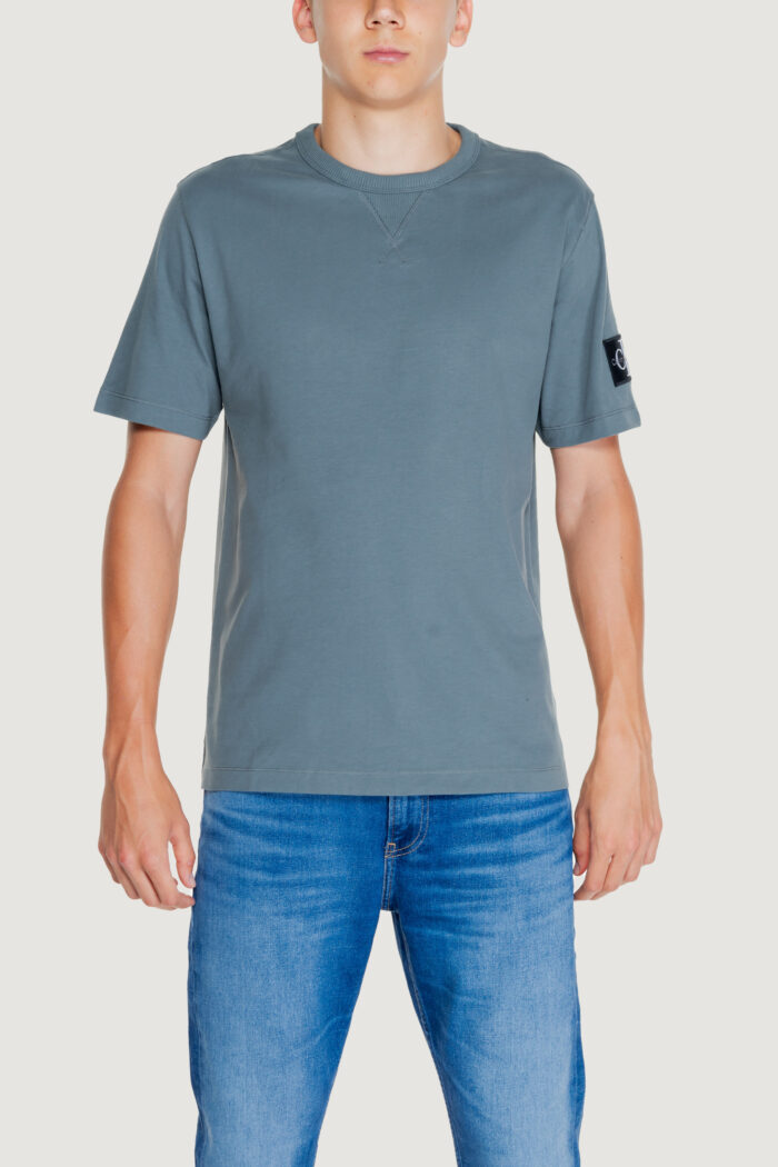 T-shirt Calvin Klein BADGE REGULAR TEE Grigio