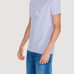 T-shirt Calvin Klein Jeans OUTLINE MONOLOGO TEE Lilla - Foto 3