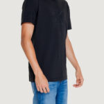 T-shirt Calvin Klein Jeans MONOLOGO APPLIQUE Nero - Foto 4