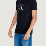 T-shirt Calvin Klein Jeans OUTLINE MONOLOGO TEE Nero - Foto 3