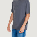 T-shirt Calvin Klein Jeans WASHED MONOLOGO TEE Nero - Foto 3