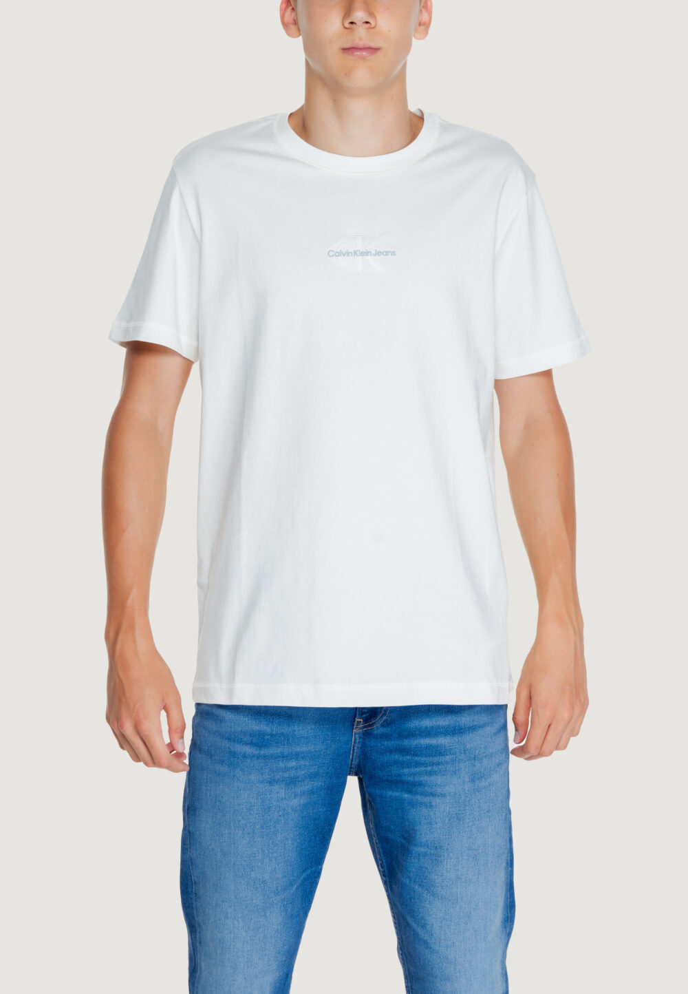 T-shirt Calvin Klein Jeans MONOLOGO TEE Panna - Foto 1