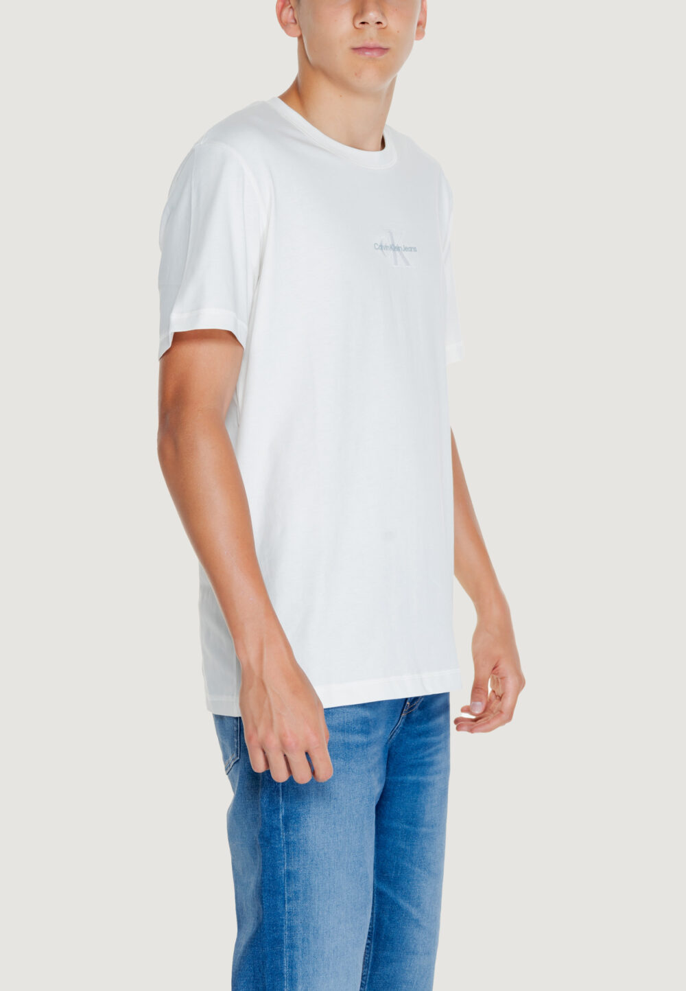 T-shirt Calvin Klein Jeans MONOLOGO TEE Panna - Foto 4