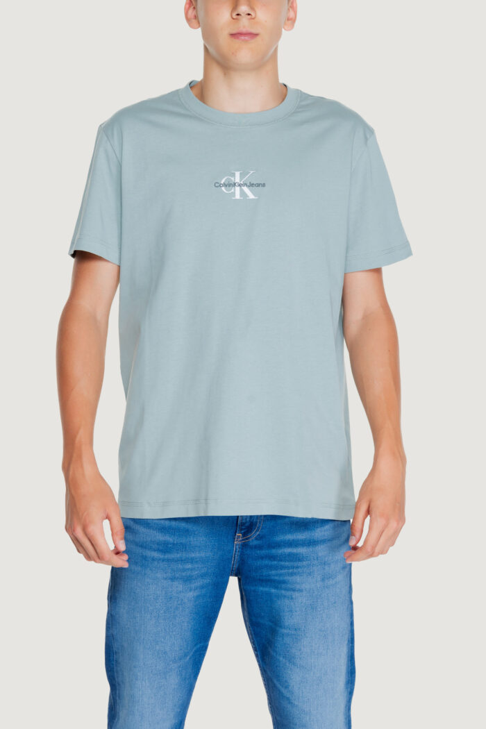 T-shirt Calvin Klein MONOLOGO TEE VERDE SALVIA