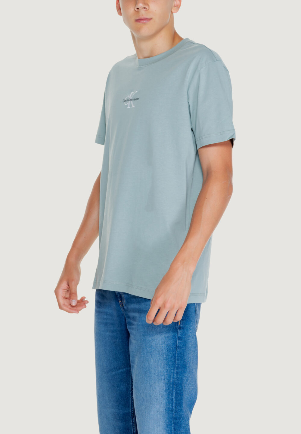 T-shirt Calvin Klein Jeans MONOLOGO TEE VERDE SALVIA - Foto 3