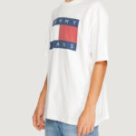 T-shirt Tommy Hilfiger Jeans TJM OVZ BIG FLAG TEE Bianco - Foto 3