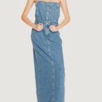 Vestito lungo Calvin Klein Jeans STRAPLESS MAXI Denim - Foto 1