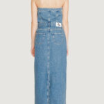 Vestito lungo Calvin Klein Jeans STRAPLESS MAXI Denim - Foto 2