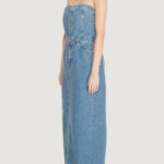 Vestito lungo Calvin Klein Jeans STRAPLESS MAXI Denim - Foto 3