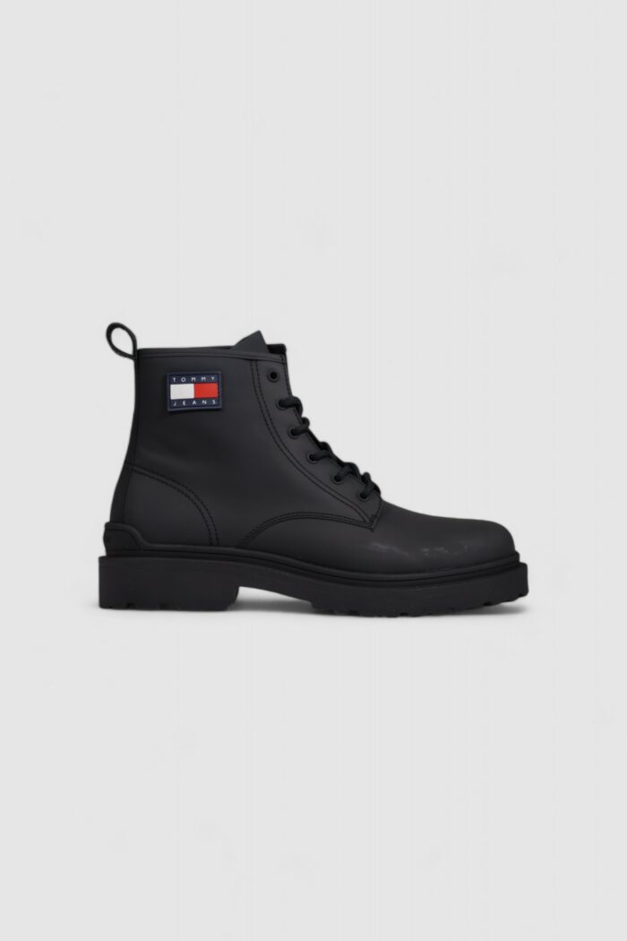 Anfibi Tommy Hilfiger TJM  LEATHER  LACE Nero