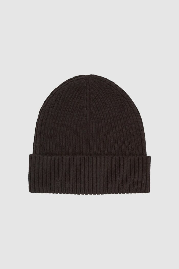 Berretto Calvin Klein CLASSIC COTTON RIB BEANIE Nero