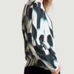 Bluse manica lunga Street One Printed roundneck Verde Scuro - Foto 3