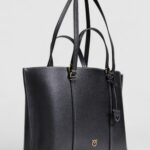 Borsa Pinko CARRIE SHOPPER BIG PELLE BOTTA Nero - Foto 2