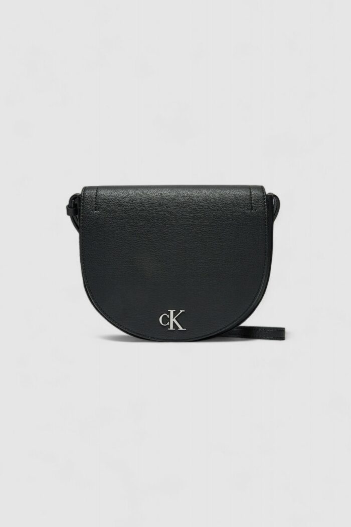 Borsa Calvin Klein MINIMAL MONOGRAM SADDLE22 Nero