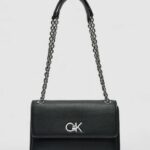 Borsa Calvin Klein RE-LOCK CONV SHOULDER BAG_PBL Nero - Foto 1