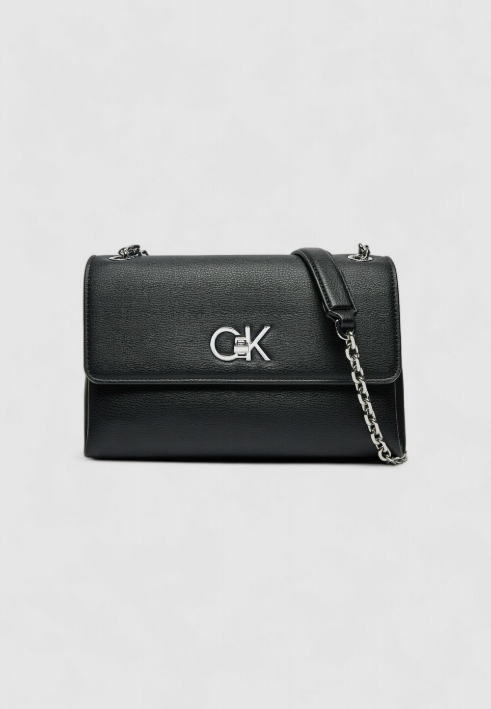 Borsa Calvin Klein RE-LOCK CONV SHOULDER BAG_PBL Nero - Foto 4