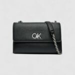 Borsa Calvin Klein RE-LOCK CONV SHOULDER BAG_PBL Nero - Foto 4