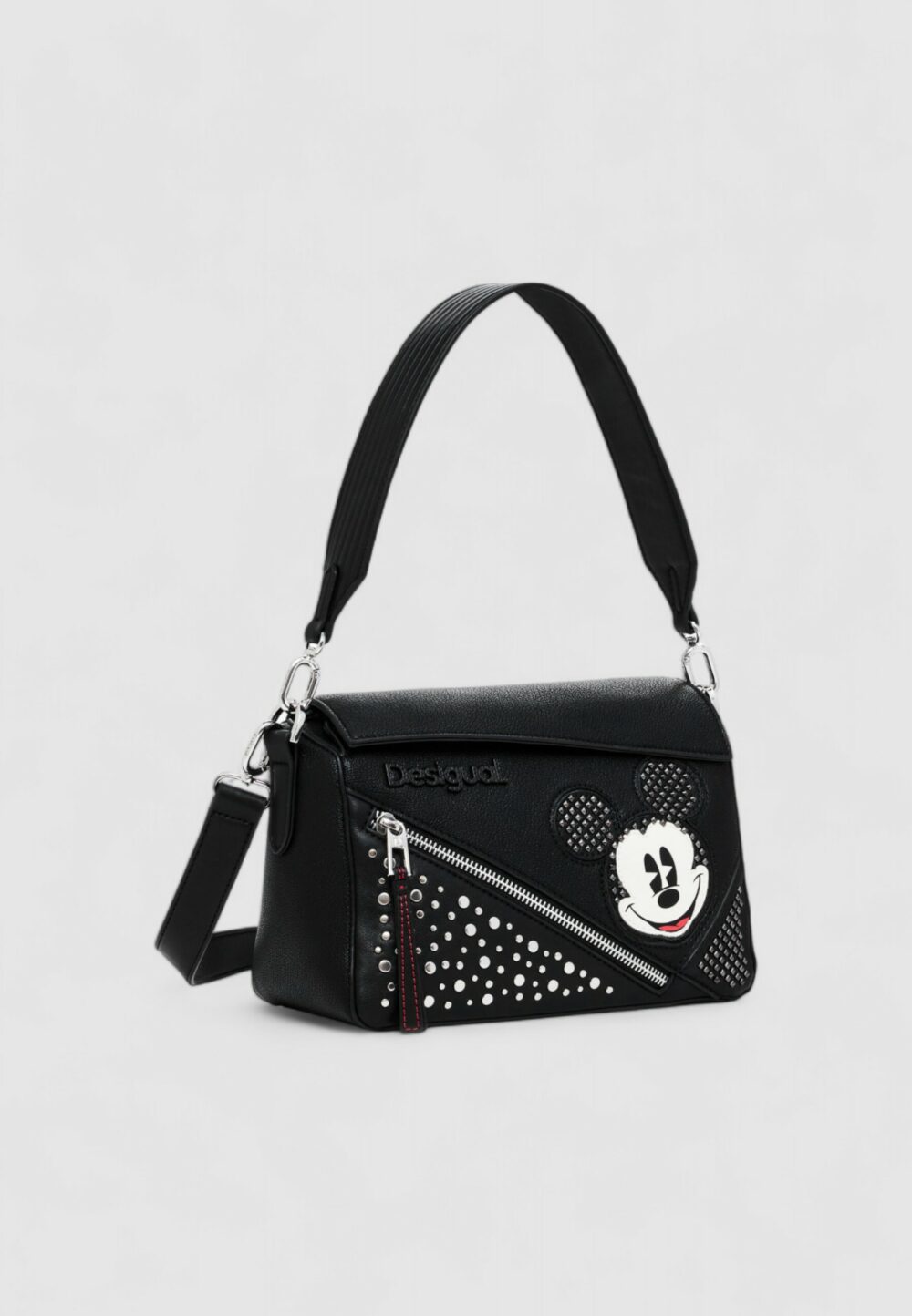 Borsa Desigual BAG_MICKEY STUDSTYLE PHUK Nero - Foto 5