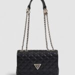 Borsa Guess GIULLY 2 CMPRTMNT CNVRTBLE FLP Nero - Foto 1