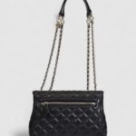 Borsa Guess GIULLY 2 CMPRTMNT CNVRTBLE FLP Nero - Foto 3