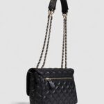 Borsa Guess GIULLY 2 CMPRTMNT CNVRTBLE FLP Nero - Foto 4