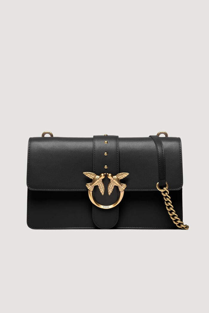 Borsa Pinko LOVE ONE CLASSIC CL. VIT. SETA Black gold