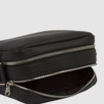 Borsa Calvin Klein Jeans OVER WEBBING CAMERA BAG21 PU Nero - Foto 2