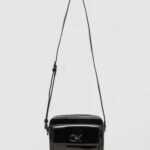 Borsa Calvin Klein RE-LOCK CAMERA BAG_SHINY Nero - Foto 5